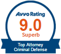 Avvo Rating 9.0 Superb | Top Attorney Criminal Defense